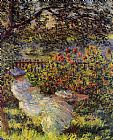 Claude Monet Alice Hoschede in the Garden painting
